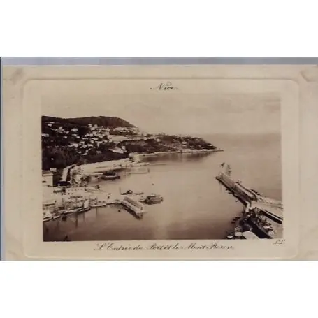 Populaire Carte postale 06 - Nice - L'entree du Port et Le Mont-Boron - Non voyage - Dos divise...