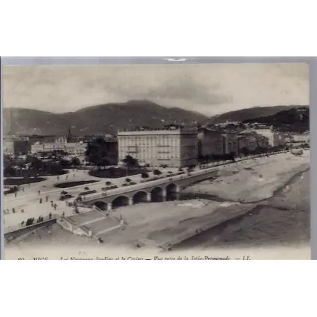 Expédié Aujourd’hui Carte postale 06 - Nice - Les nouveaux jardins et le Casino - Vue prise de la Jetee-promen...