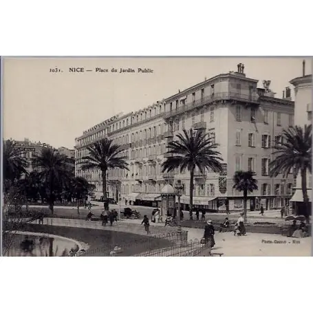 Prix Choc Carte postale 06 - Nice - Place du jardin Public - Non voyage - Dos divise...