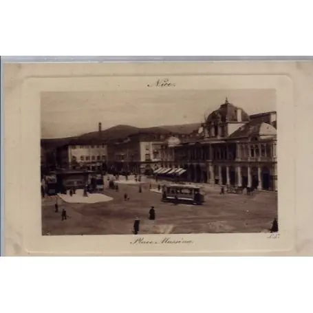 Carte postale 06 - Nice - Place Massena - Non voyage - Dos divise... Nouvelle Collection