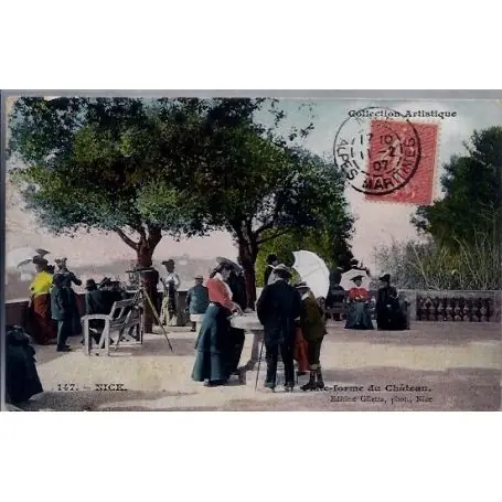 Tendance Carte postale 06 - Nice - Plate-forme du chateau - Voyage - Dos divise...