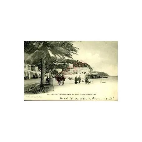 Authentique Carte postale 06 - NICE - PROMENADE DU MIDI - LES PONCHETTES