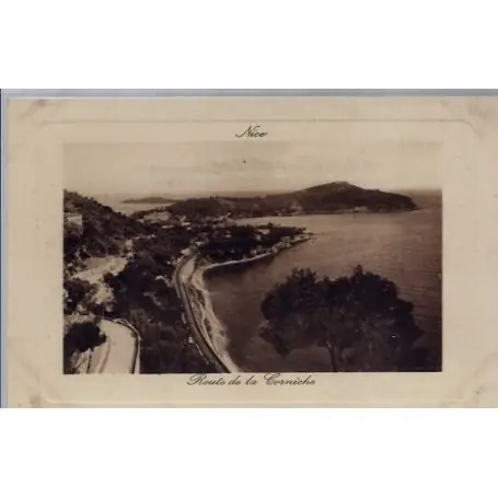 Carte postale 06 - Nice - Route de la Corniche - Non voyage - Dos divise... Artisanat
