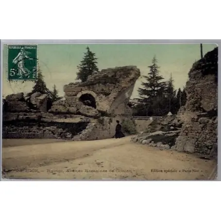 Carte postale 06 - Nice - Ruines - Arenes romaines de Cimiez - Voyage - Dos divise... Réduction