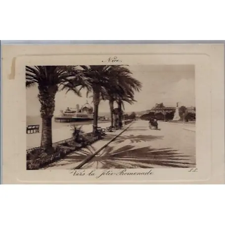 Carte postale 06 - Nice - Vers la Jetee-promenade - Non voyage - Dos divise... Commander Vite