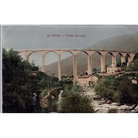 Carte postale 06 - Nice - Viaduc du loup - Non voyage - Dos divise... Meilleure Vente