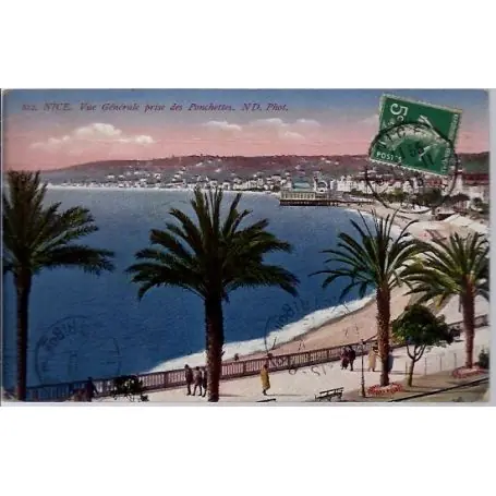 Carte postale 06 - Nice - Vue generale prise des Ponchettes - Voyage - Dos divise... Nouvelle Collection