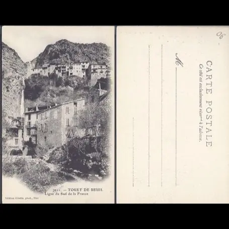 Expédition Rapide Carte postale 06 - Touet de Beuil - Ligne Sud de France