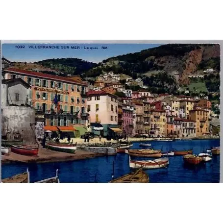 Petit Prix Carte postale 06 - Villefranche sur mer - Le quai - Voyage - Dos divise...