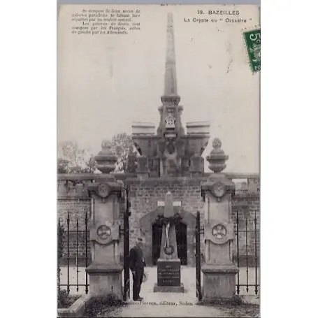 Carte postale 08 - Bazeilles - La crypte ou Ossuaire" - Voyage - Dos divise...""" Commande En Gros
