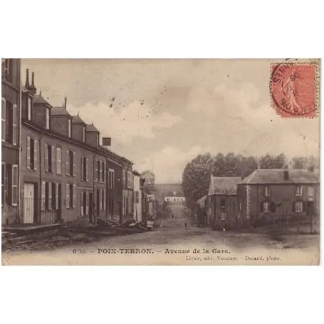 Carte postale 08 - Poix-Terron - Avenue de la gare Acheter Direct