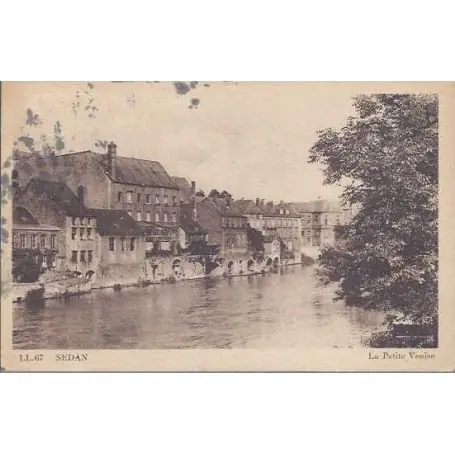 Livraison Mondiale Carte postale 08 - Sedan - La petite Venise - 1947