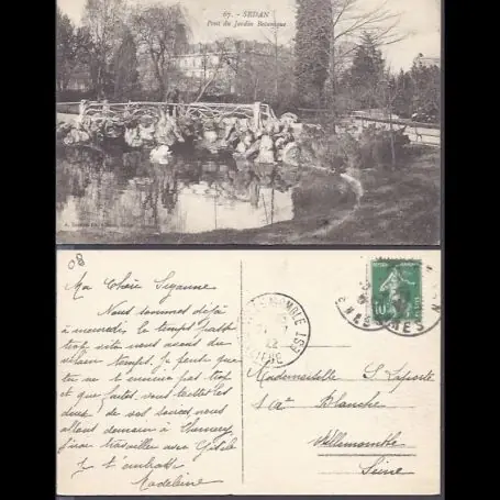 Commander Maintenant Carte postale 08 - Sedan - Pont du jardin botanique