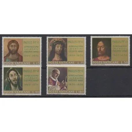 Vatican - 1970 - No 505/509 - Papauté Vente Directe