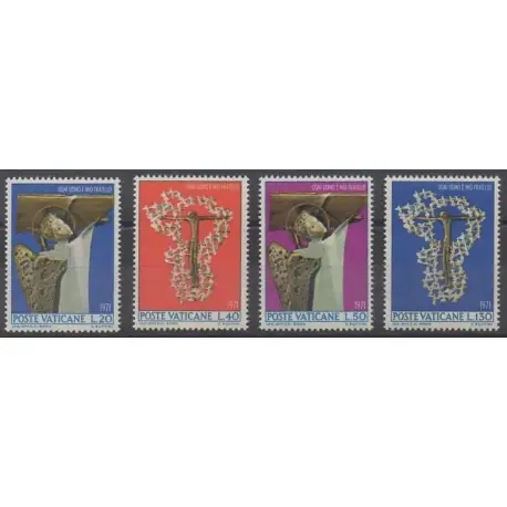 Vatican - 1971 - No 518/521 - Pâques Paiement Sécurisé