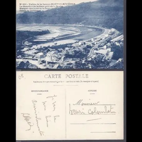 Produit De Marque Carte postale 08 - Vallee de Semoy-Hautes Rivieres - Quartier de la gare pris de la roche