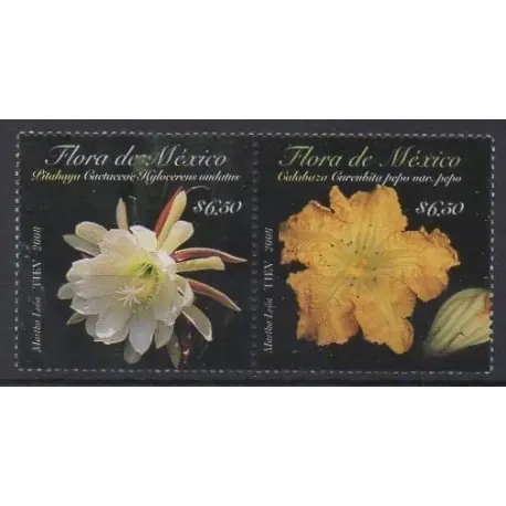 Mexique - 2008 - No 2404/2405 - Fleurs Marque