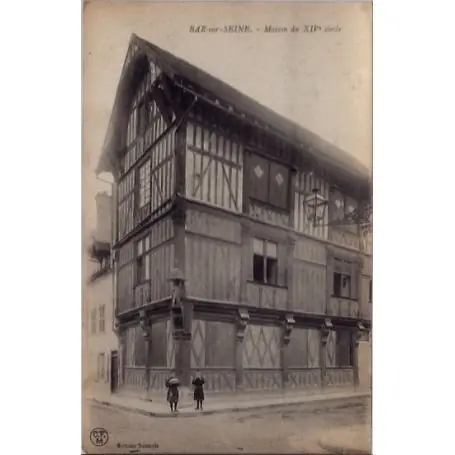 Carte postale 10 - Bar-sur-Seine - Maison du XIVeme siecle - Voyage - Dos divise... Promotion