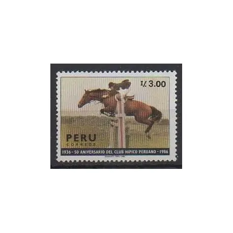 Nouveauté Pérou - 1987 - No 857 - Chevaux