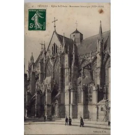 Tendance Carte postale 10 - Troyes - Eglise Saint-Urbain - Monument historique XIIIeme siecle - Voy...