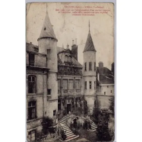 Carte postale 10 - Troyes - l' Hotel Vauluisant - Voyage - Dos divise... Vente Flash