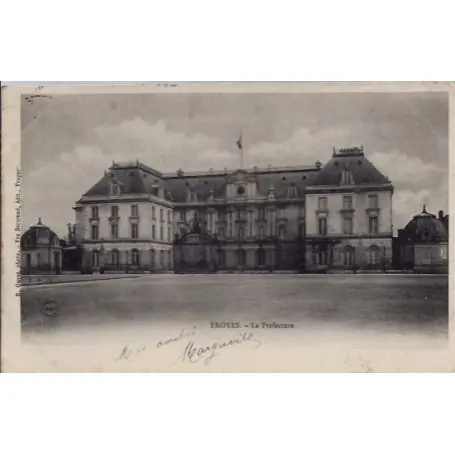 Carte postale 10 - Troyes - La prefecture - Voyage - Dos non divise... Vente Flash