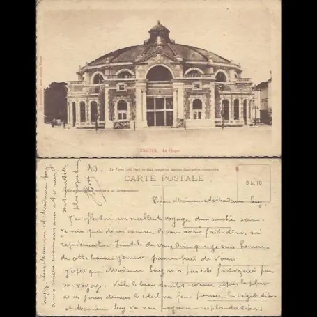 Carte postale 10 - Troyes - Le cirque Produit De Marque