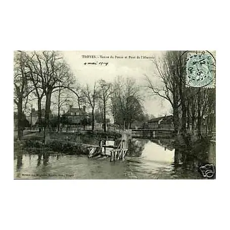 Fait Main Carte postale 10 - Troyes - Vanne du Pouce et Pont de l'Abattoir