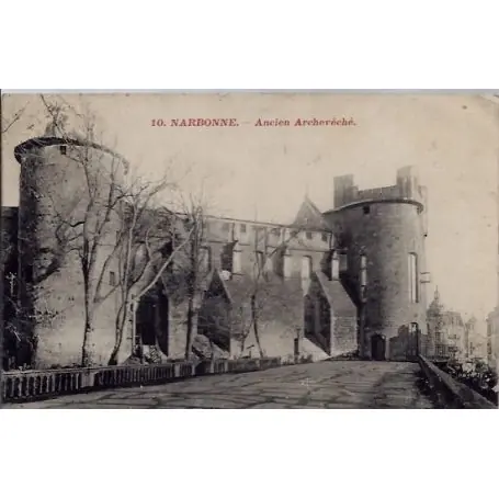 Solde Carte postale 11 - Narbonne - Ancien Archeveche - Voyage - Dos divise...