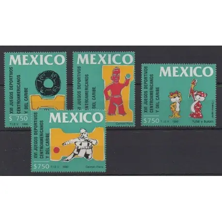 Mexique - 1990 - No 1343/1346 - Sports divers Acheter En Ligne