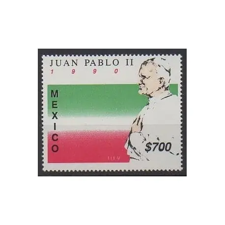 Mexique - 1990 - No 1318 - Papauté Populaire