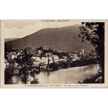 Affaire À Saisir Carte postale 12- Entraygues-sur-Truyere - Les Rives de la Truyere - Non voyage - Dos divi...