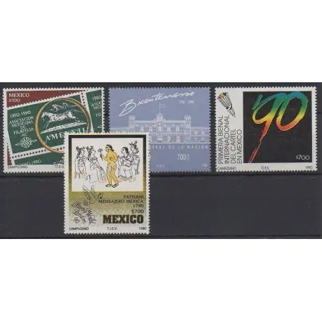 Populaire Mexique - 1990 - No 1314/1317