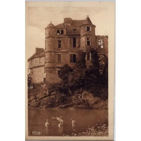 Vente Flash Carte postale 12- Espalion - Ancien Palais de Justice VIIIeme siecle- Non voyage - Dos di...