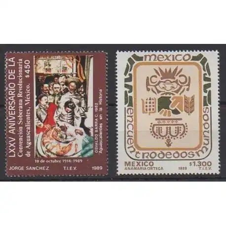 Authentique Mexique - 1989 - No 1299/1300 - Histoire