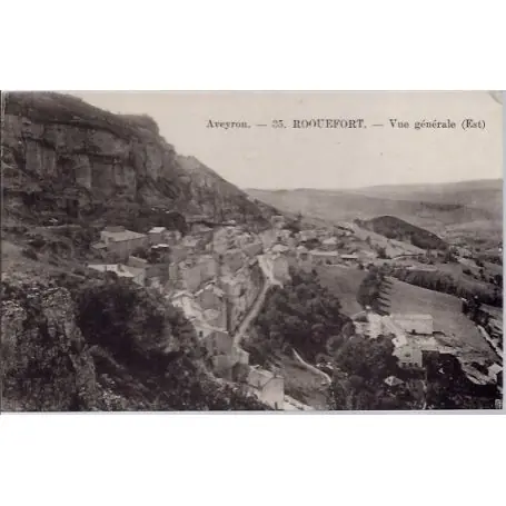 Carte postale 12- Roquefort - Vue generale Est - Non voyage - Dos divise... Nouveauté