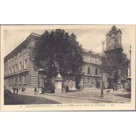 Petit Prix Carte postale 13 - Aix - Hotel de ville - La tour de l'horloge