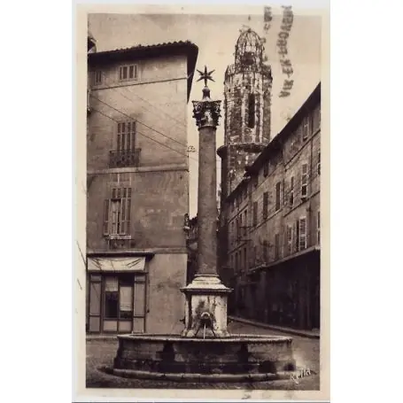 Usine Directe Carte postale 13 - Aix en provence - Fontaine des Augustins - Voyage - Dos divise...