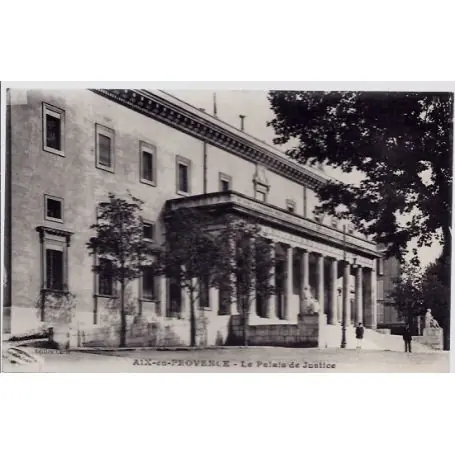 Carte postale 13 - Aix en provence - La Palais de justice - Non voyage - Dos divise... Produit De Marque