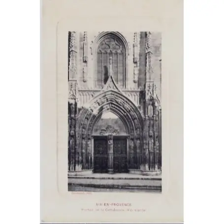 Réduction Carte postale 13 - Aix en provence - Portail de la cathedrale XVeme siecle - Non voyage - ...