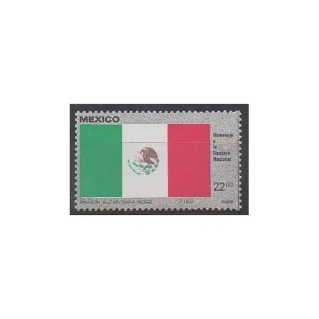 Mexique - 1985 - No 1094 - Drapeaux Fait Main