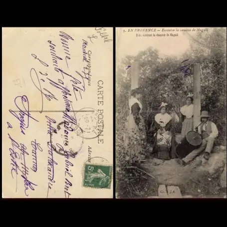 Carte postale 13 - En provence - Escouton la cansoun de Magali Achat Immédiat