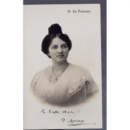Gros Lot Carte postale 13 - En provence - portrait d'une femme -Non voyage - Dos divise