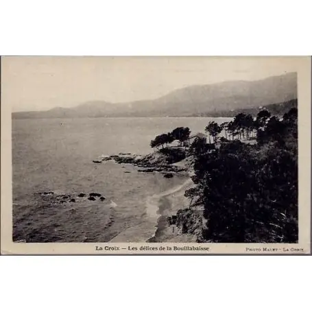 Bon Plan Carte postale 13 - La croix - Les delices de la bouillabaisse - Voyage - Dos divise