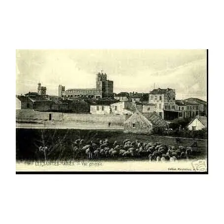 Carte postale 13 - LES Stes MARIE - VUE GENERALE Artisanat