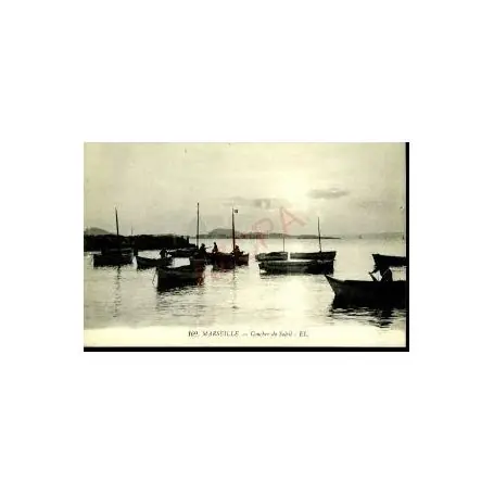 Solde Carte postale 13 - MARSEILLE - BARQUES AU COUCHER DE SOLEIL