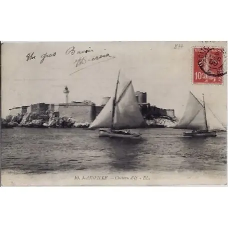 Meilleur Prix Carte postale 13 - Marseille - Chateau d' If - voyage - Dos divise...