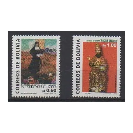 Bolivie - 1993 - No 816/817 - Religion Original
