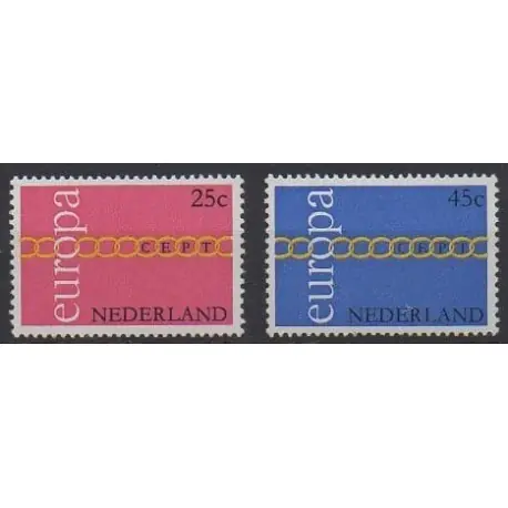 Offre Du Jour Pays-Bas - 1971 - No 932/933 - Europa