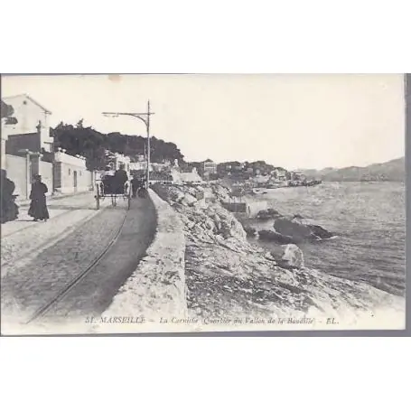 Offre Limitée Carte postale 13 - Marseille - La corniche - Quartier du Vallon